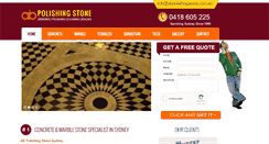 Desktop Screenshot of abpolishingstone.com.au